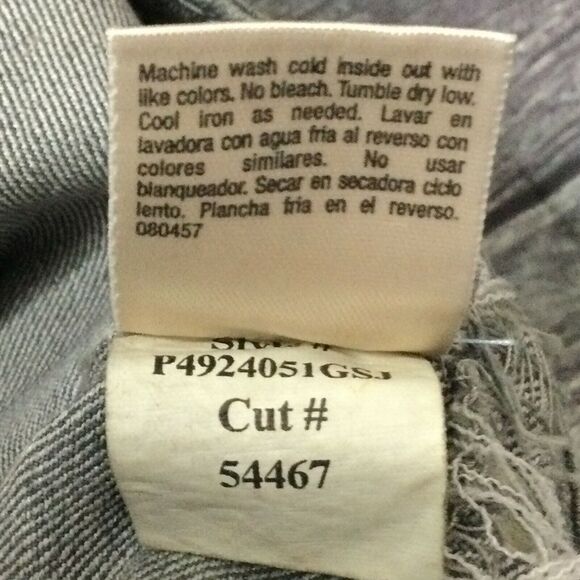 ana Womens Jeans size 3X new nwt $44 Gray Skinny Straight x33"ins Cotton Stretch - Picture 8 of 11